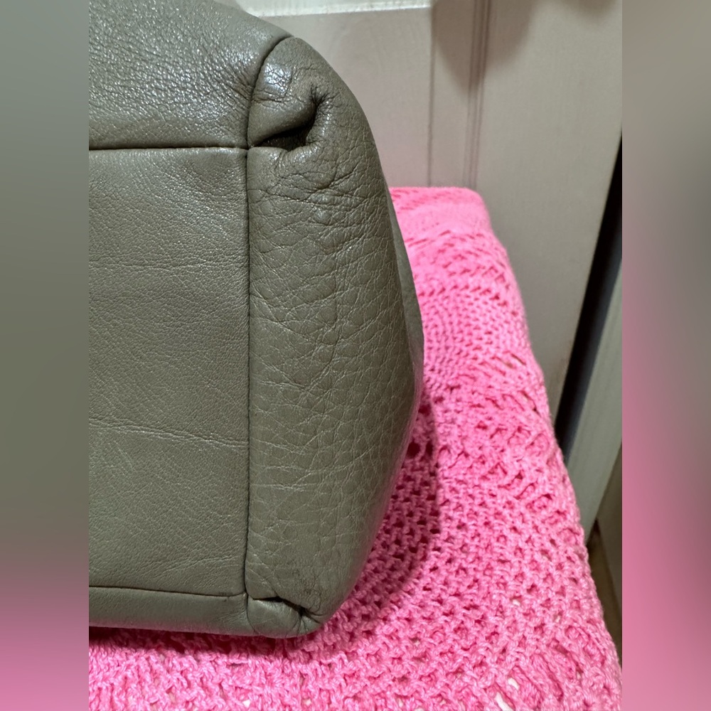 COACH Madison Phoebe Slouch Hobo Shoulder Bag Pebbled Olive Green Leather Purse - Picture 10 of 16